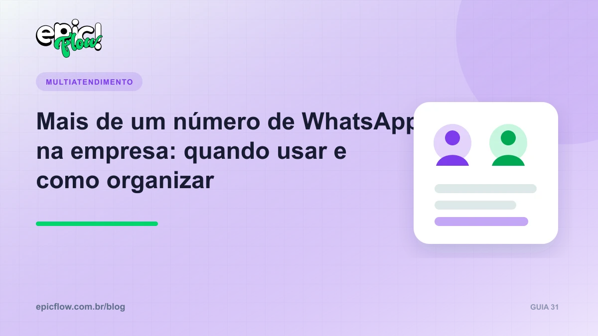 Vários números de WhatsApp organizados em abas de uma mesma plataforma