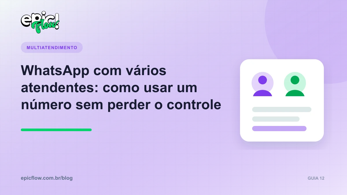 Equipe atendendo conversas em um único número de WhatsApp